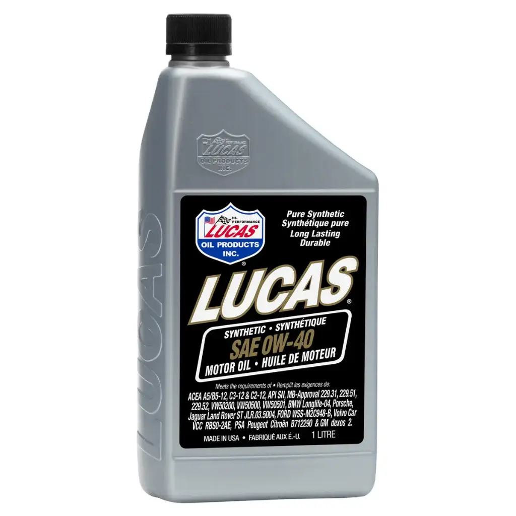 زيت المحرك التخليقي لوكاس 0W-40
