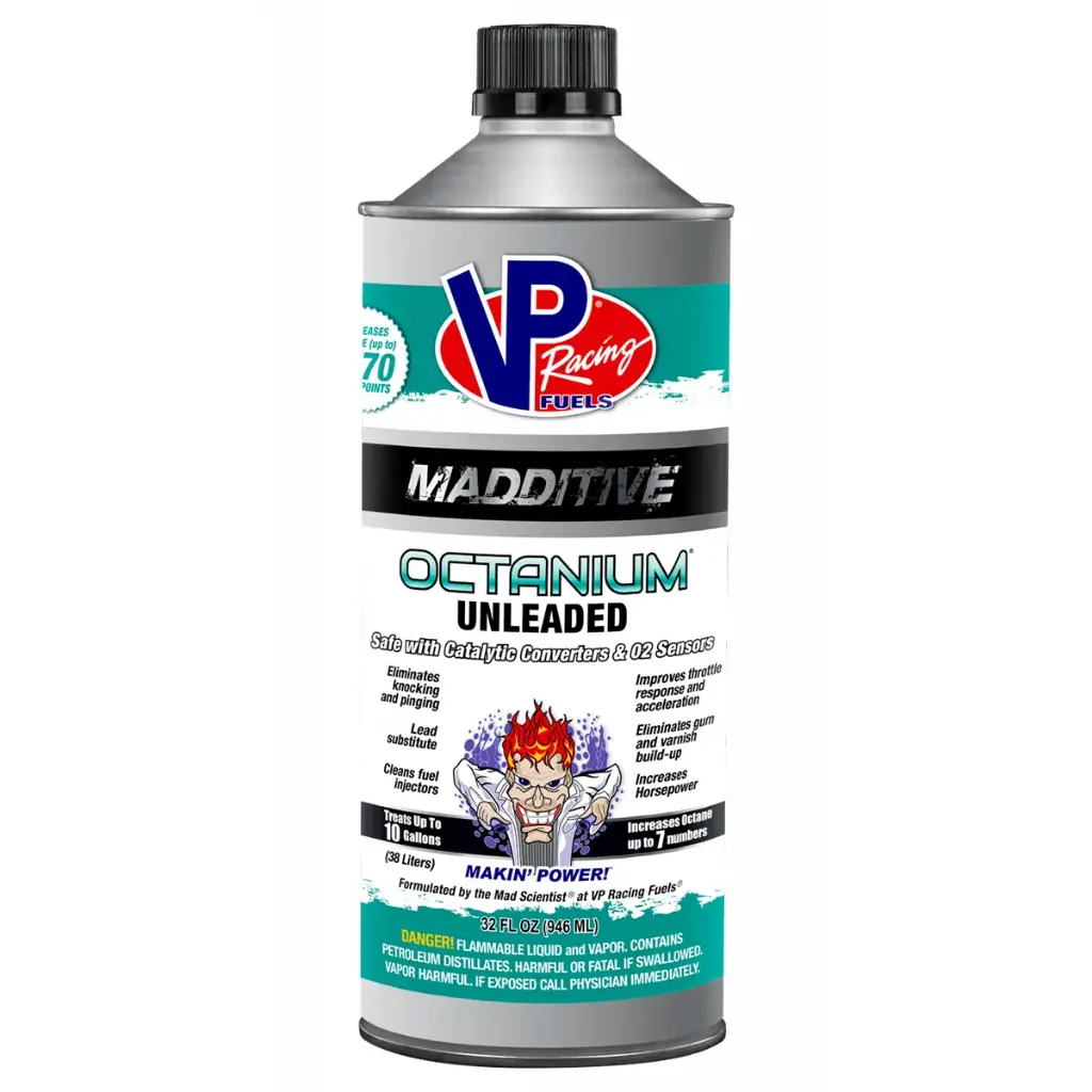 The VP octane booster is unleaded