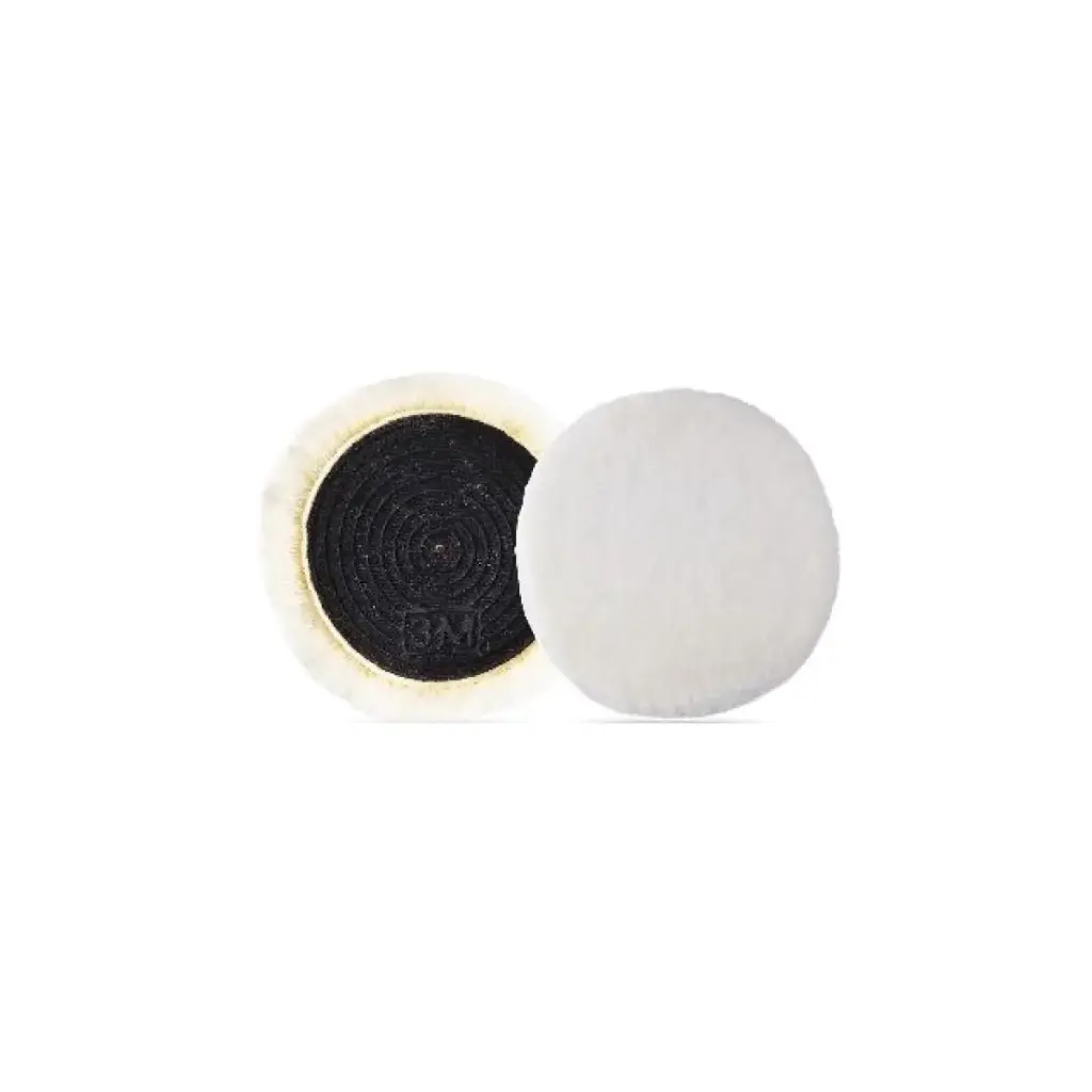 7" Auto Bright White No Hole Glue Polishing Pad
