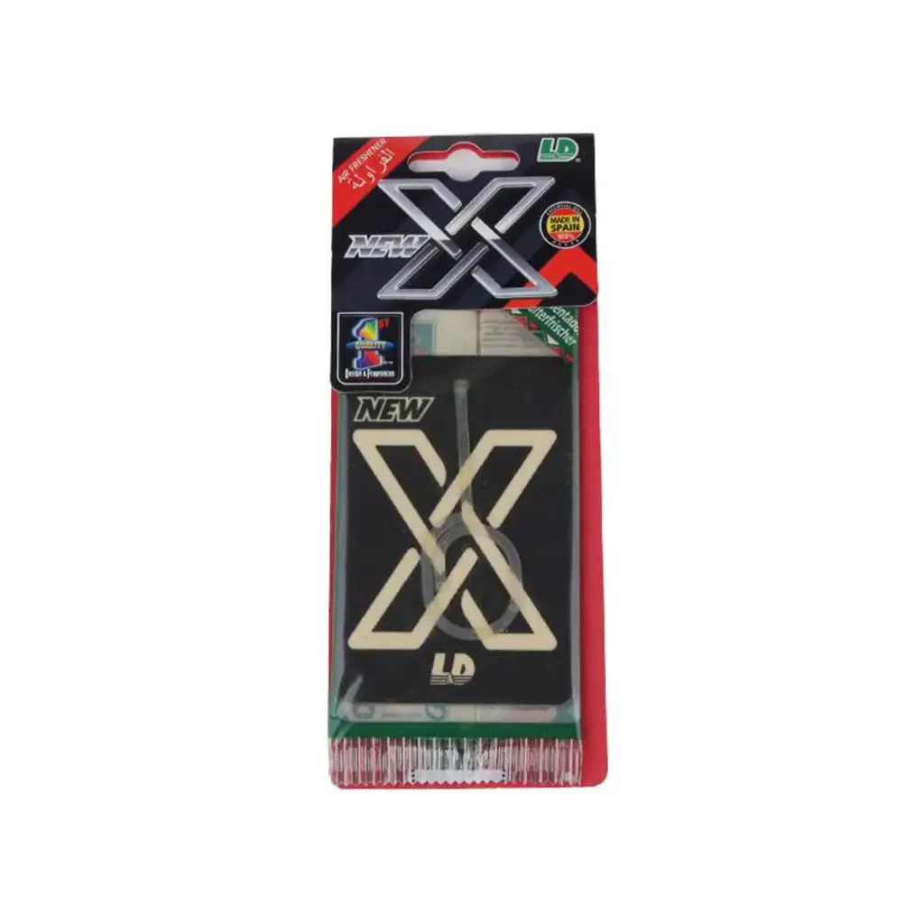 X معطر للسيارة يعلق على المراه برائحة الفراولة