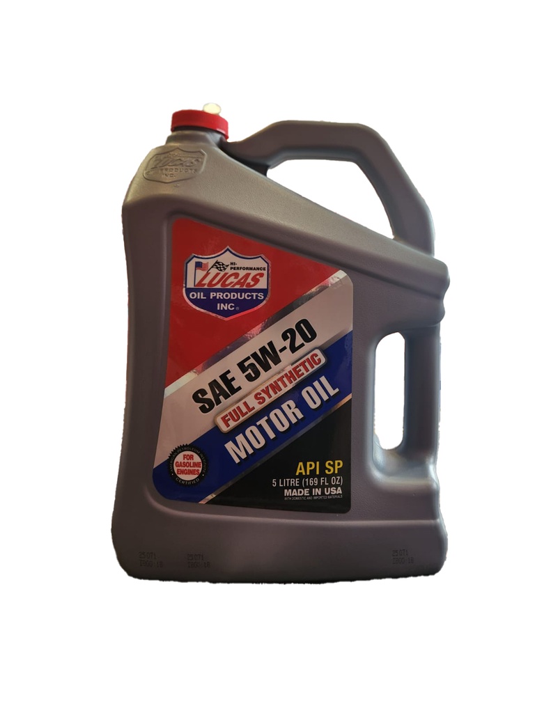 Lucas Engine Oil 5W-20 Fully Synthetic 5 Liters